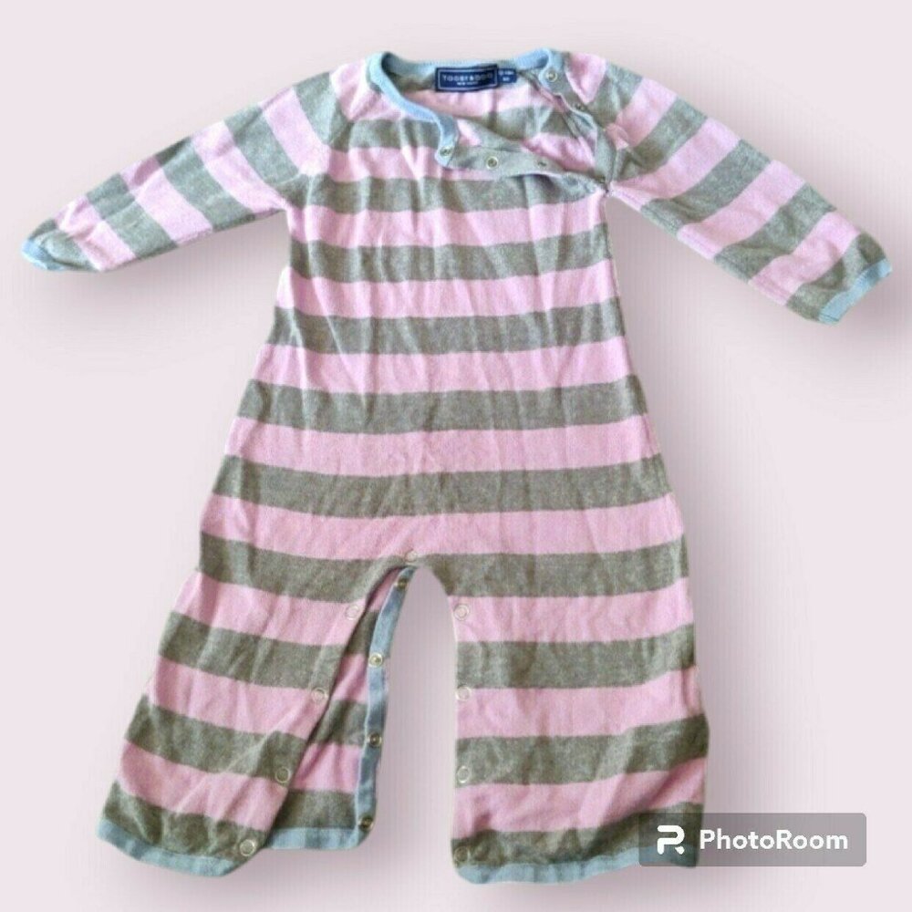 Toobydoo Striped Sweater Romper